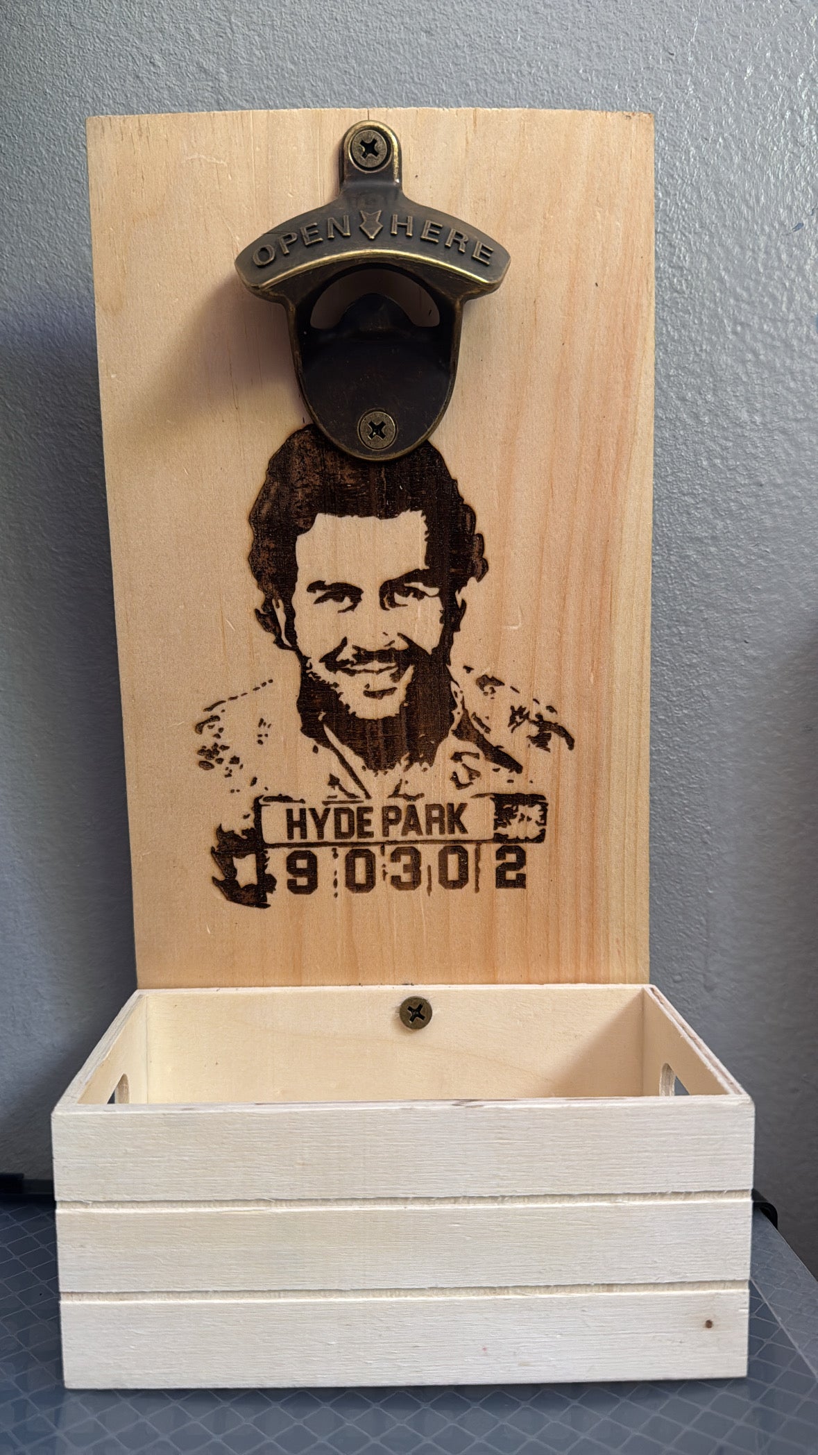 WOODEN ENGRAVED BOTTLE OPENERS- El Pablo